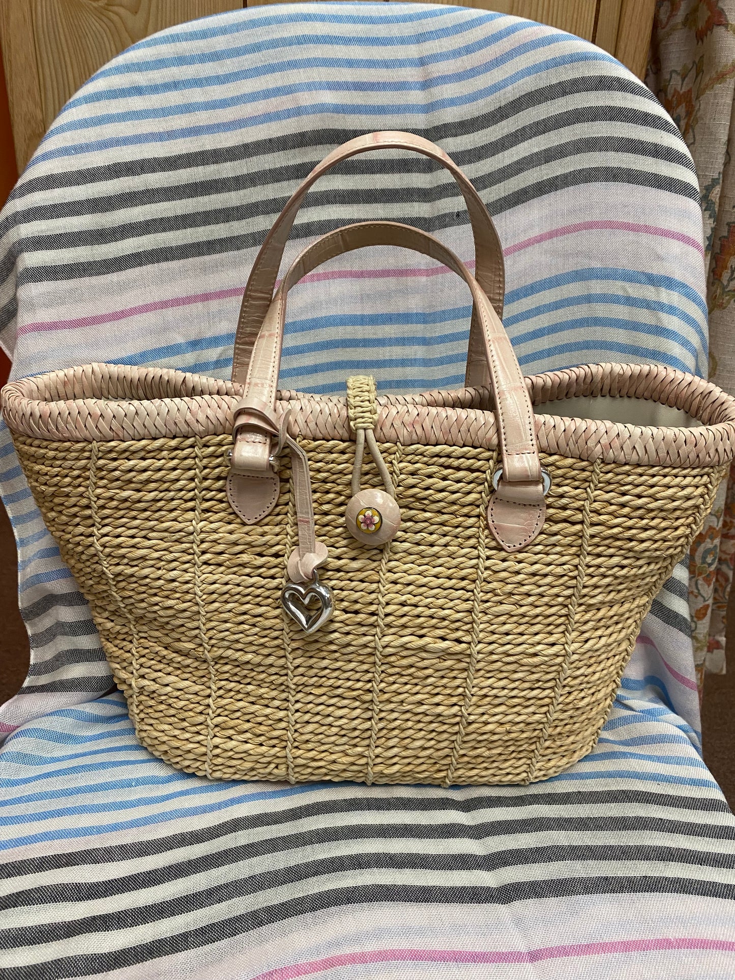 Brighton "Mina" Floral Print Woven Handbag ($125 New)