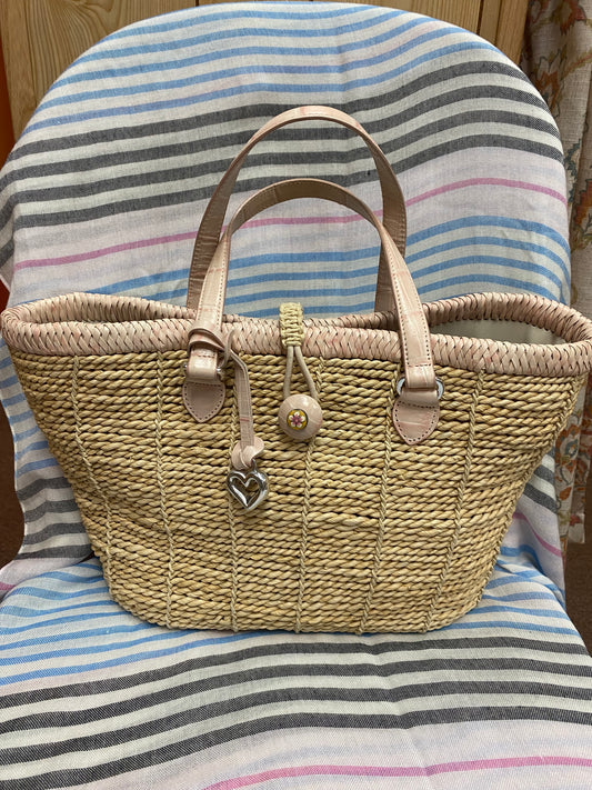 Brighton "Mina" Floral Print Woven Handbag ($125 New)