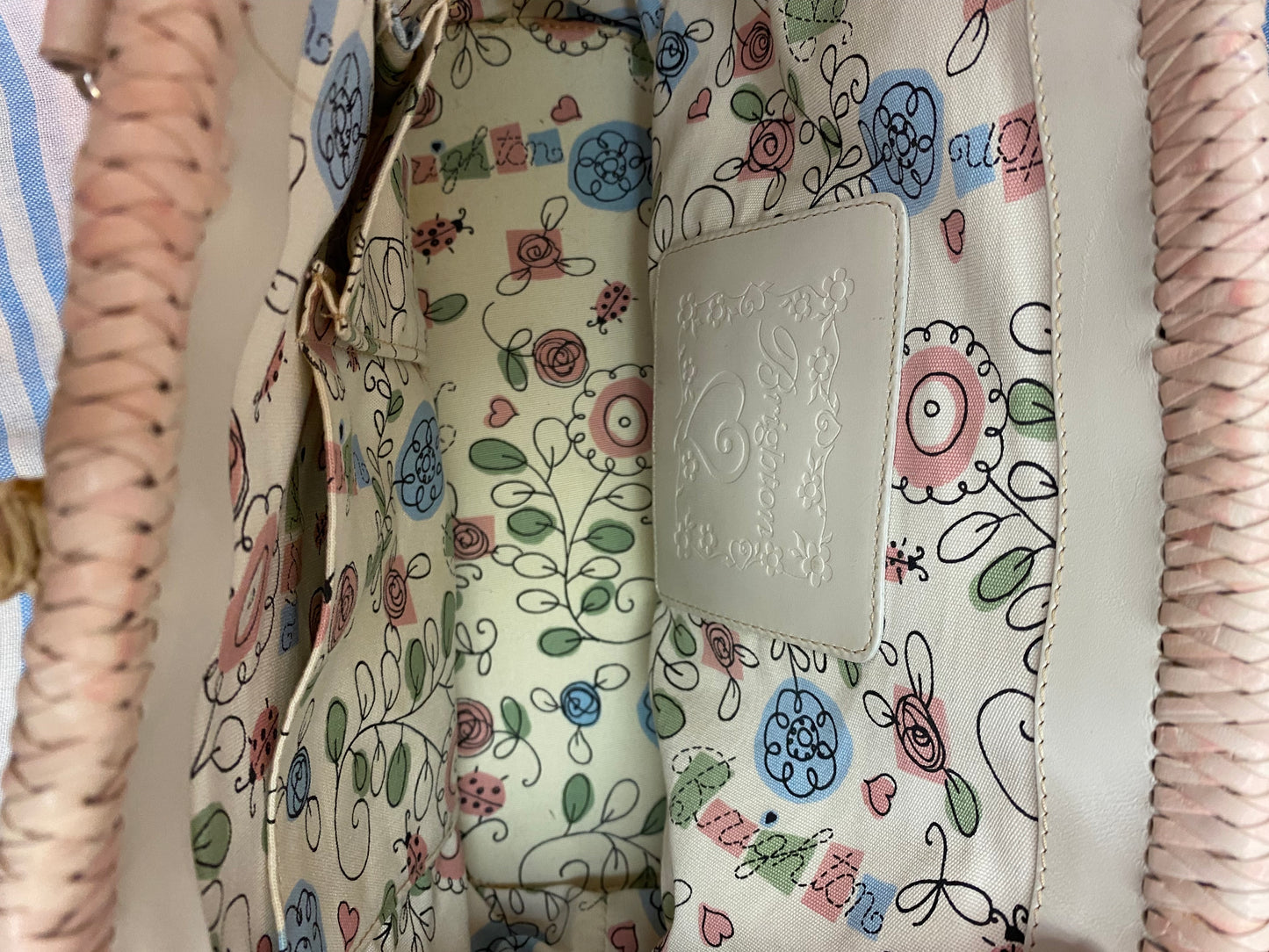 Brighton "Mina" Floral Print Woven Handbag ($125 New)