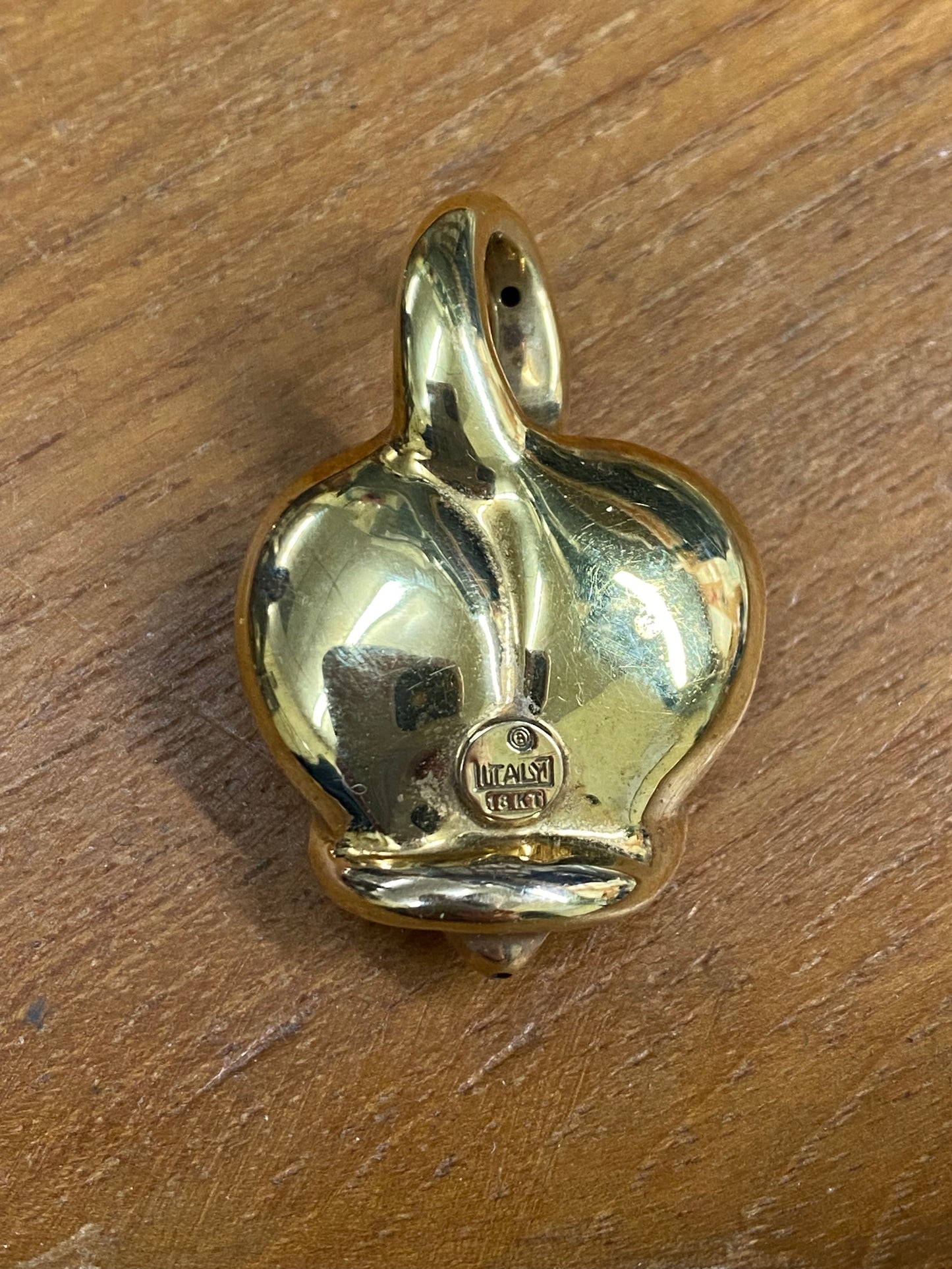 18k Italy Gold Heart Pendant