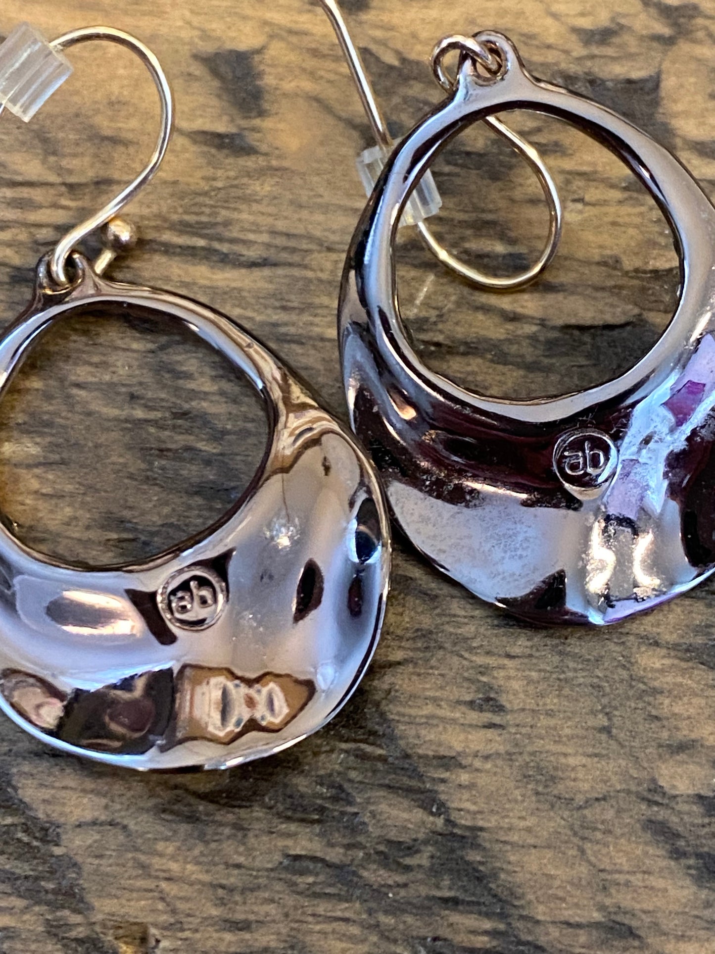 Alexis Bittar Wavy Bronze/Crystal Earrings