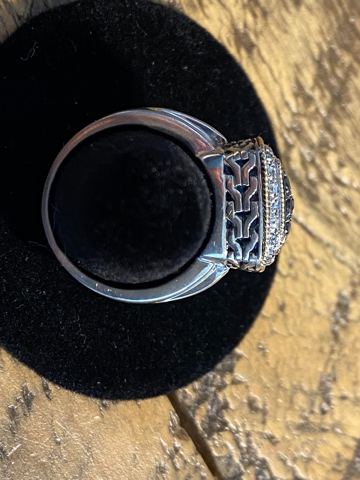 EFFY Diamond Pavé 925/18k Ring Size 7.5