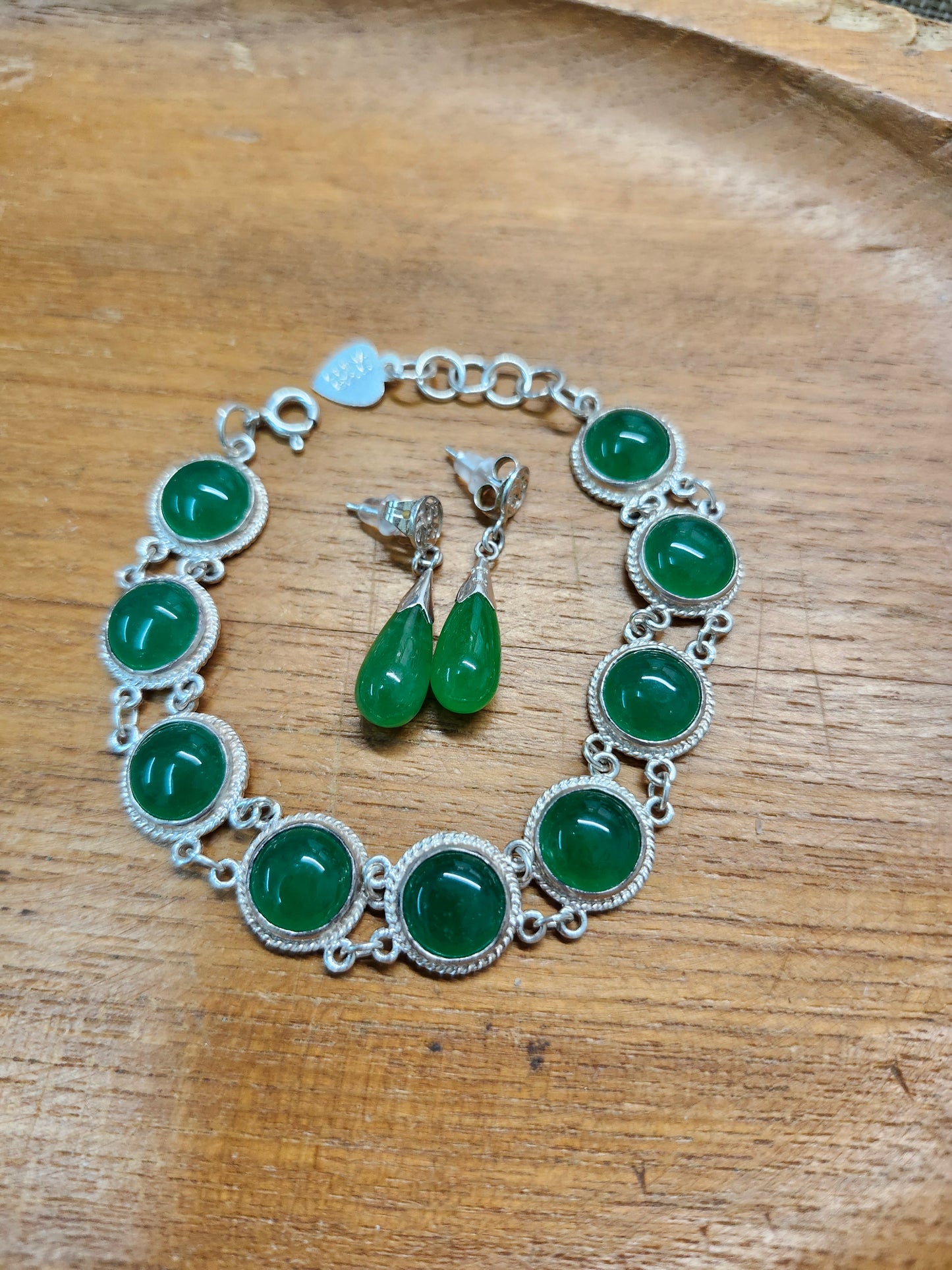 925 Aventurine Drop Earrings