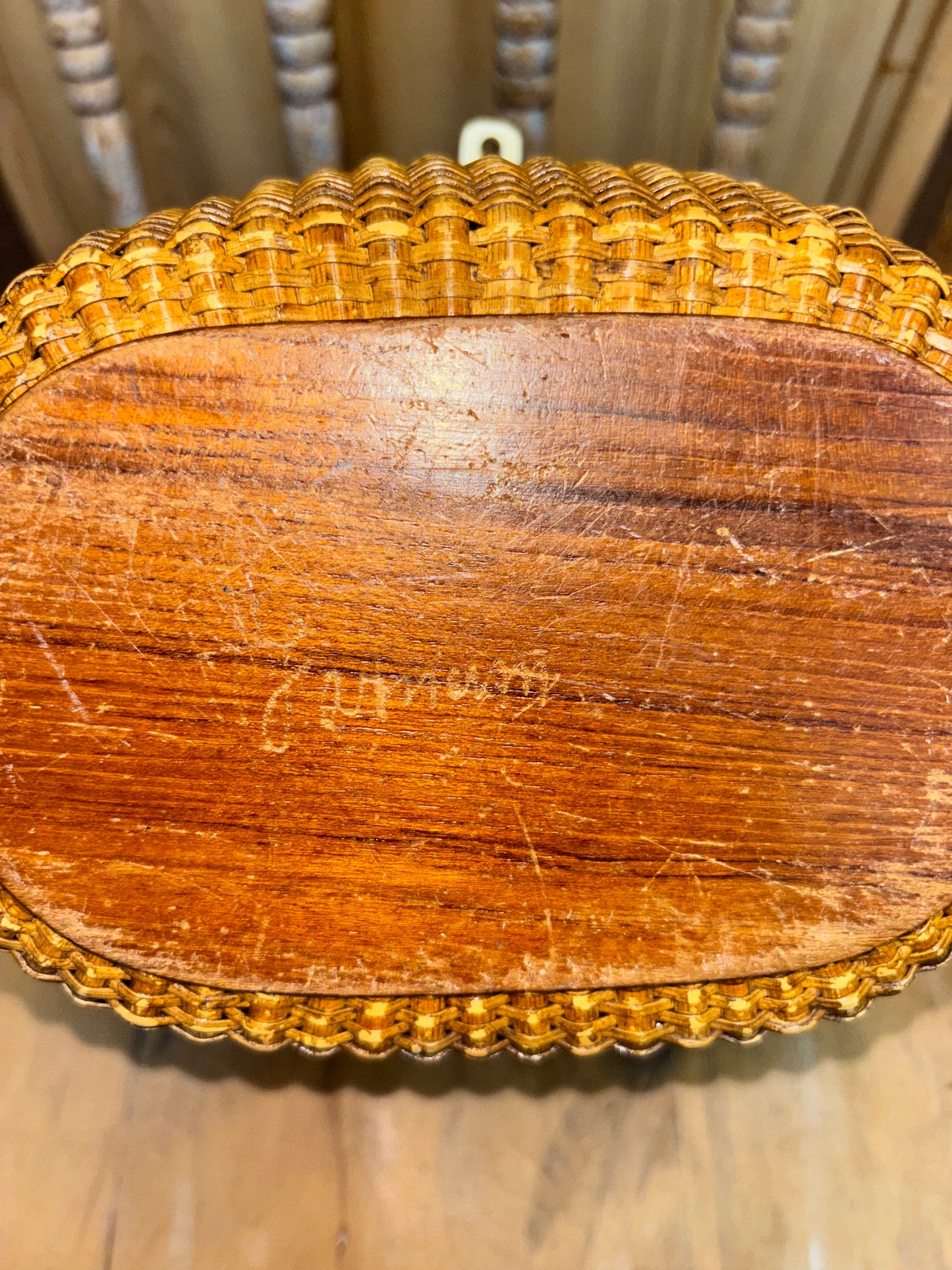 Vintage Farnum Nantucket Basket Handbag