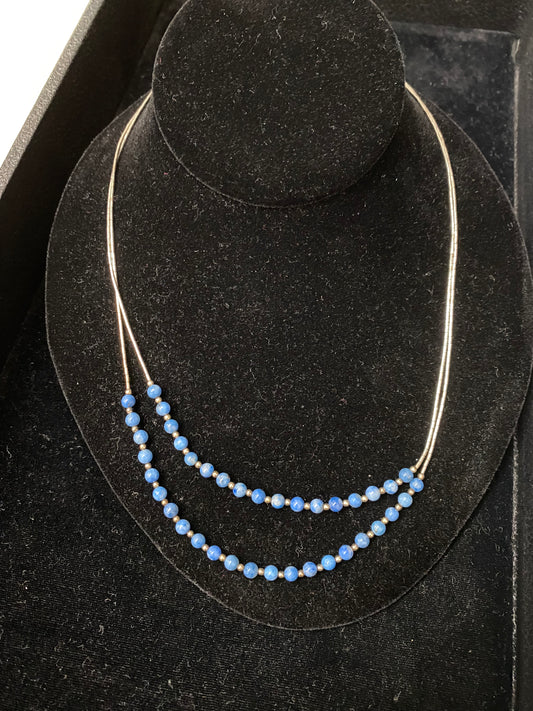 Carolyn Pollack Relios Lapis Sterling Necklace