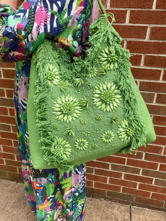 America & Beyond Green Tote EUC ($165 New)