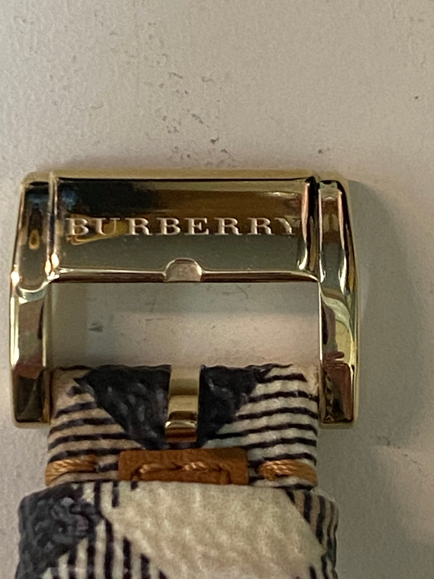 Burberry Champagne The City Women's Wristwatch (AUTH)