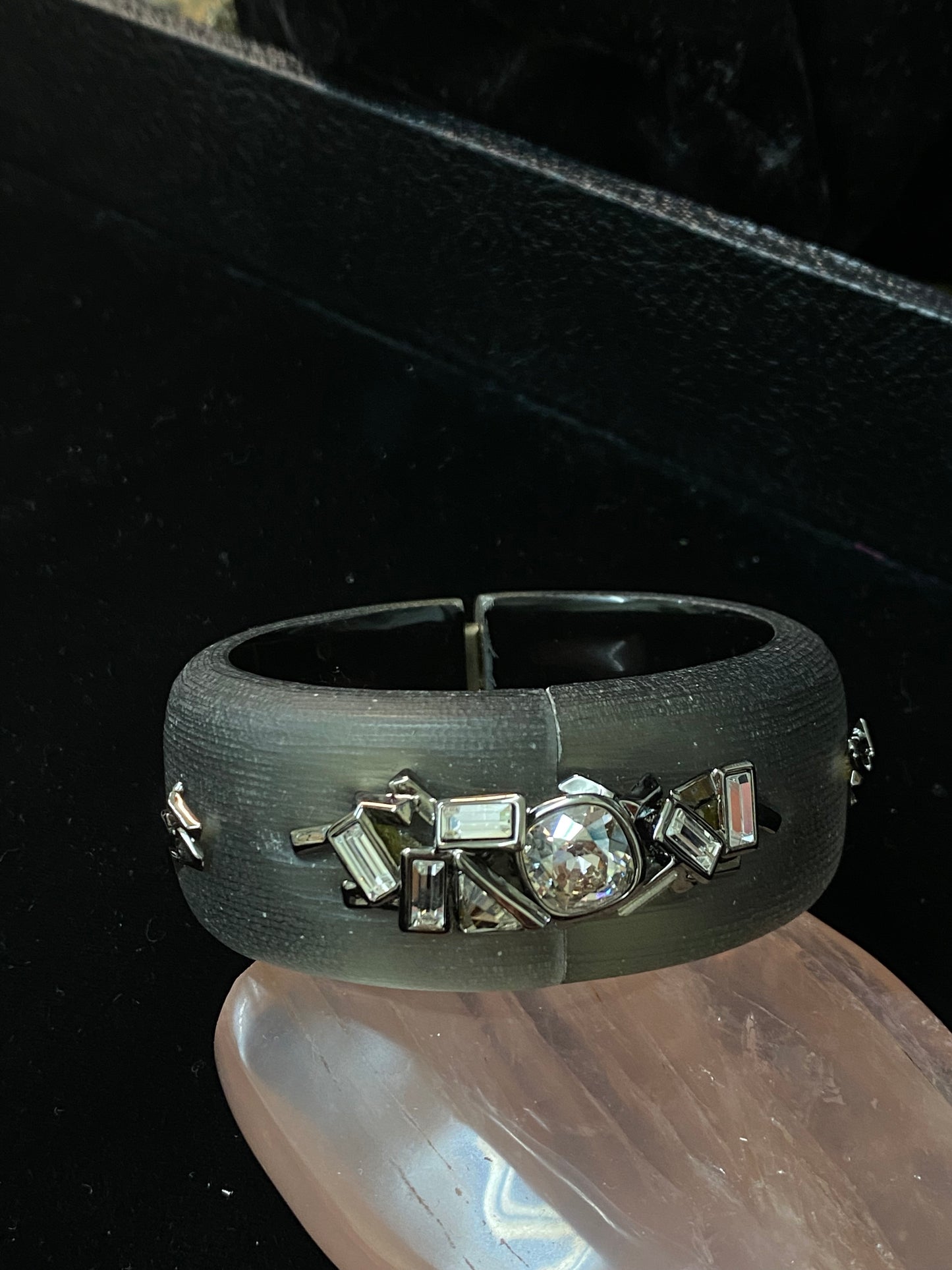 Bittar Large Grey Crys Brc 1219