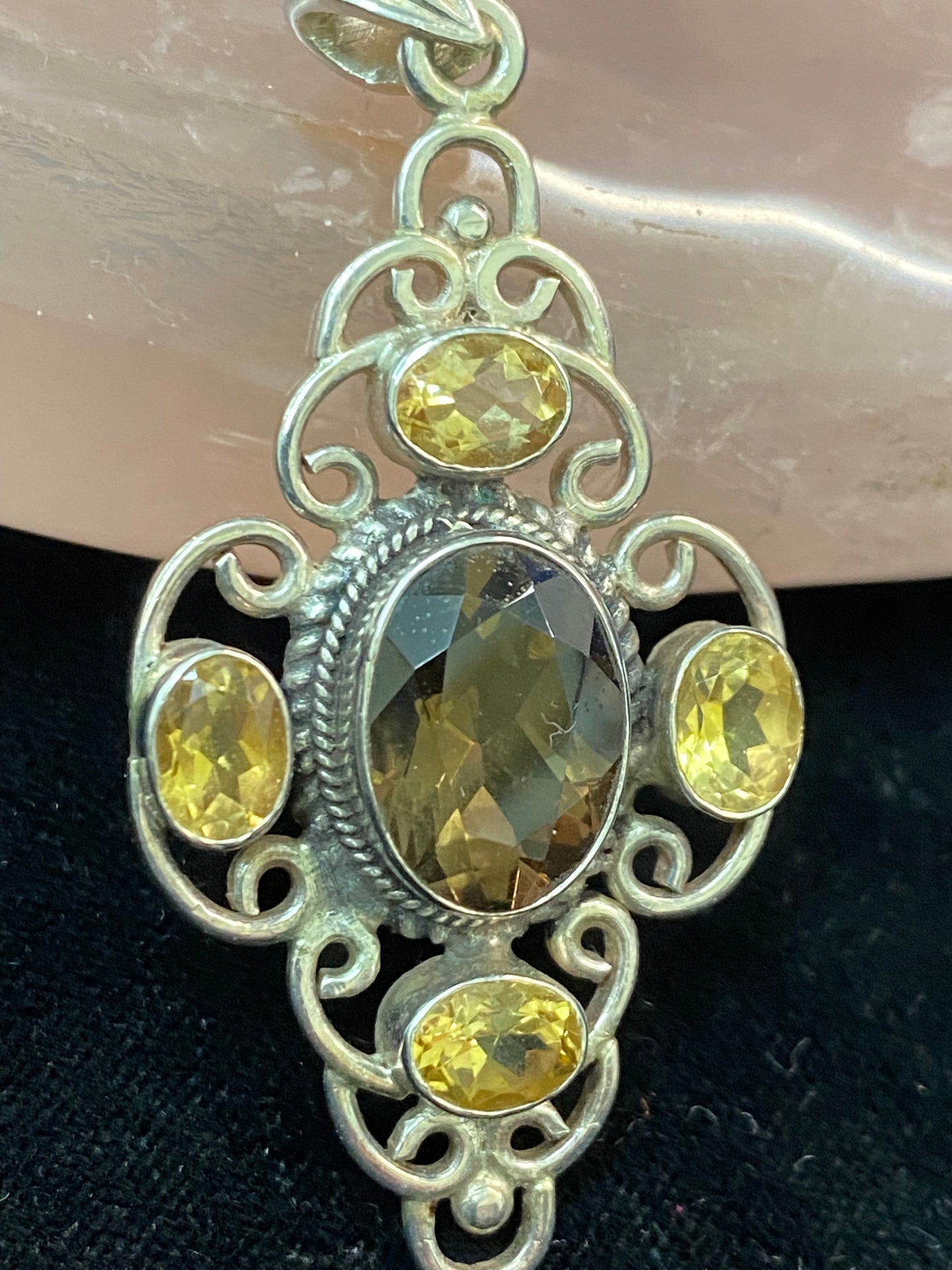 925/Citrine/SmQu Pend 1219