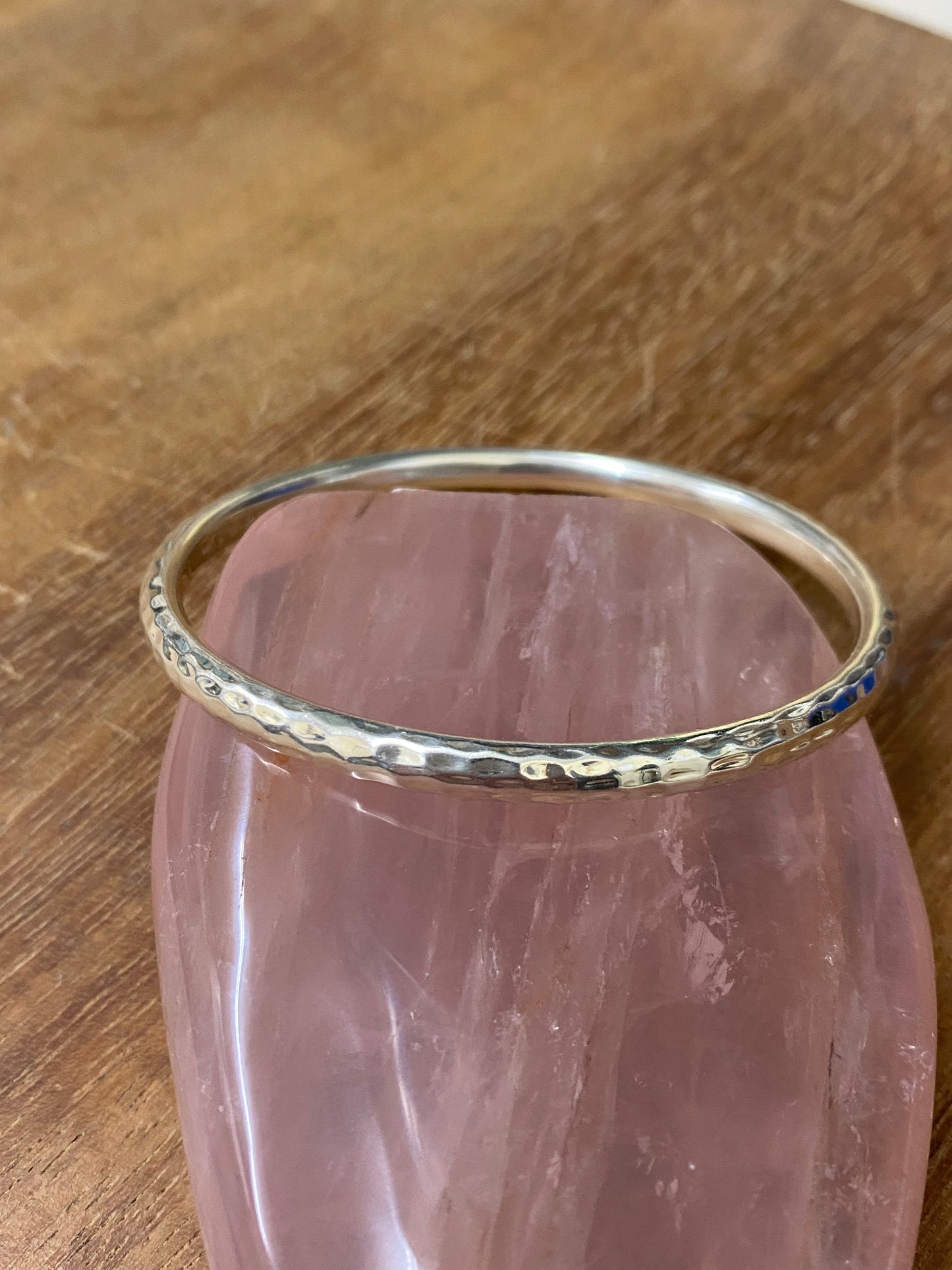 SIL 925 Hammered Bangle 1220