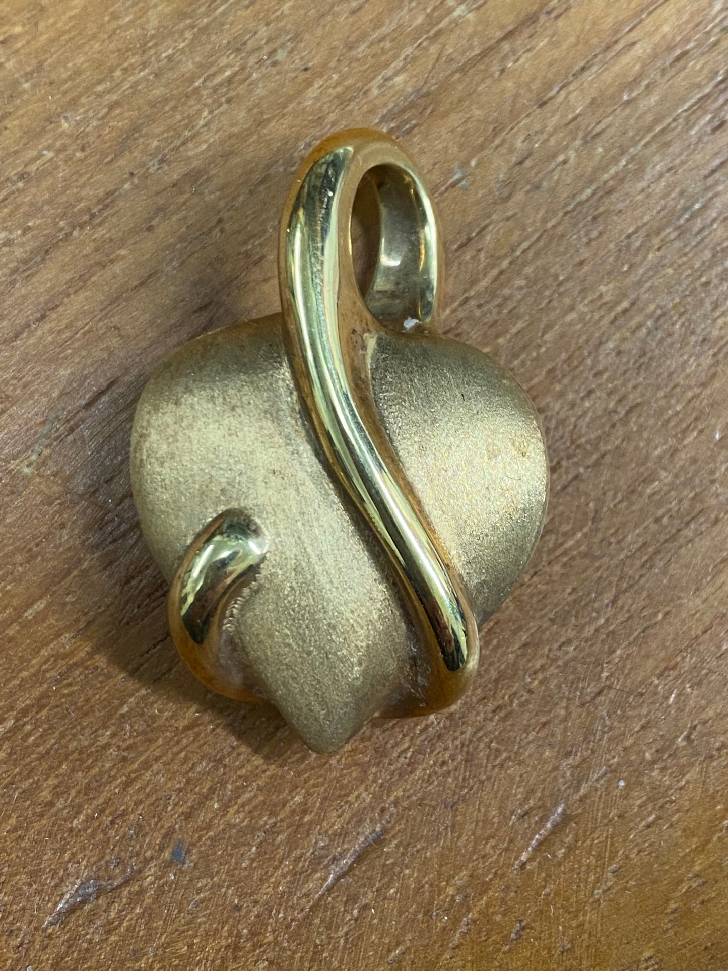 18k Italy Gold Heart Pendant