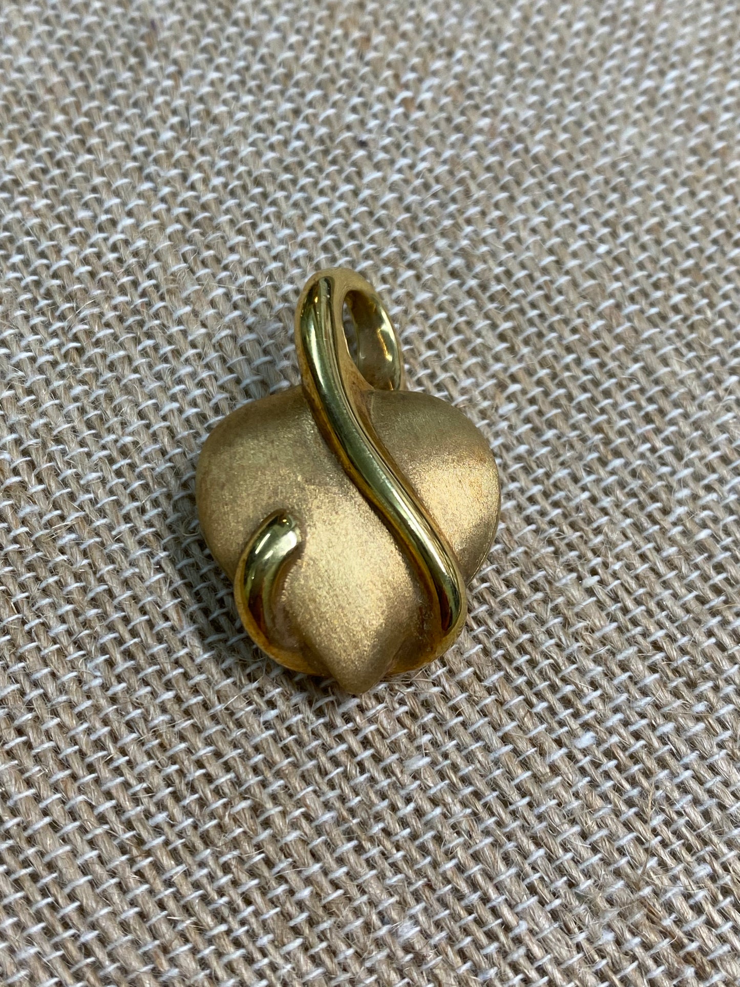 18k Italy Gold Heart Pendant