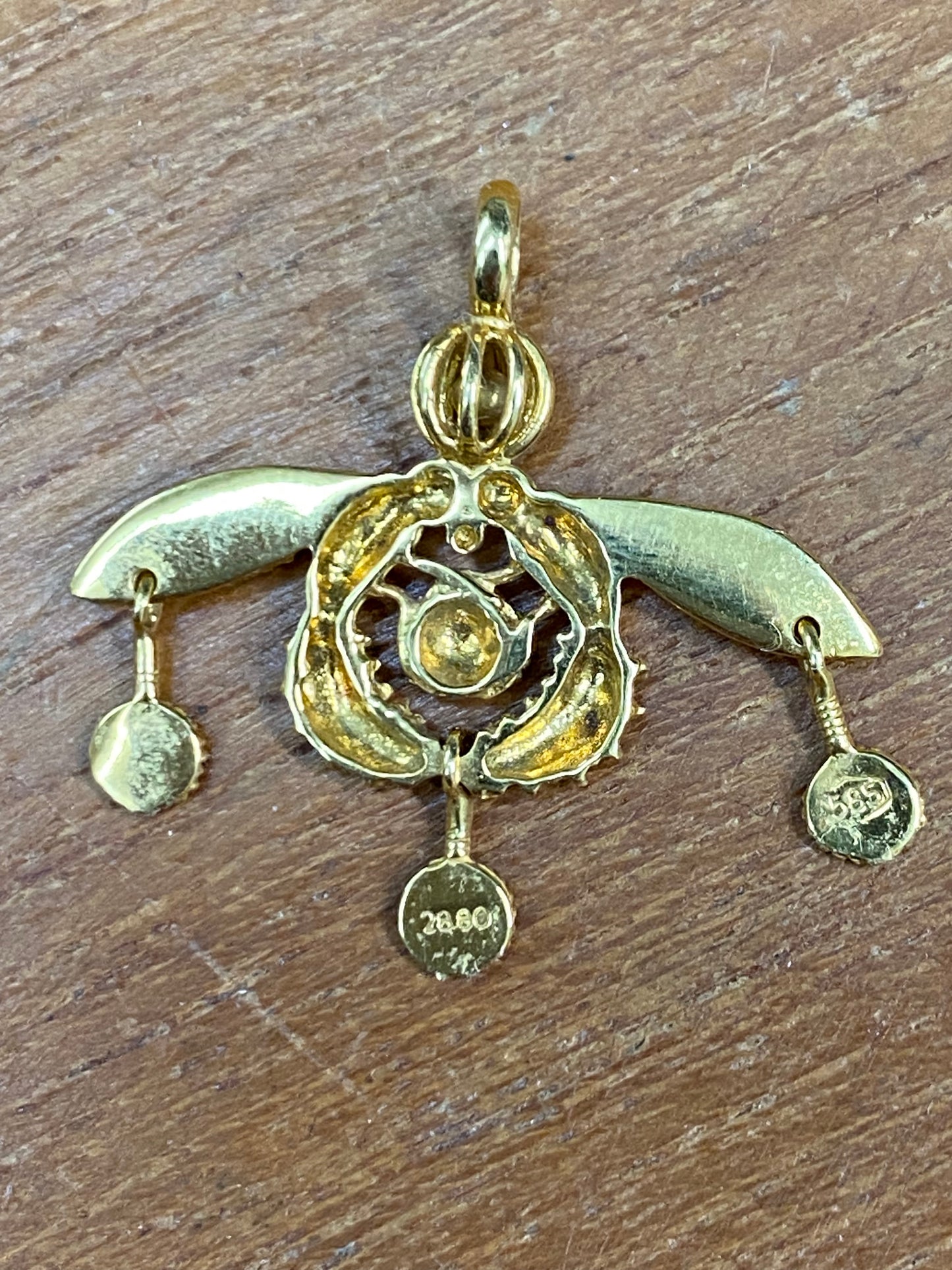 Bees of Malia 14k Gold Pendant