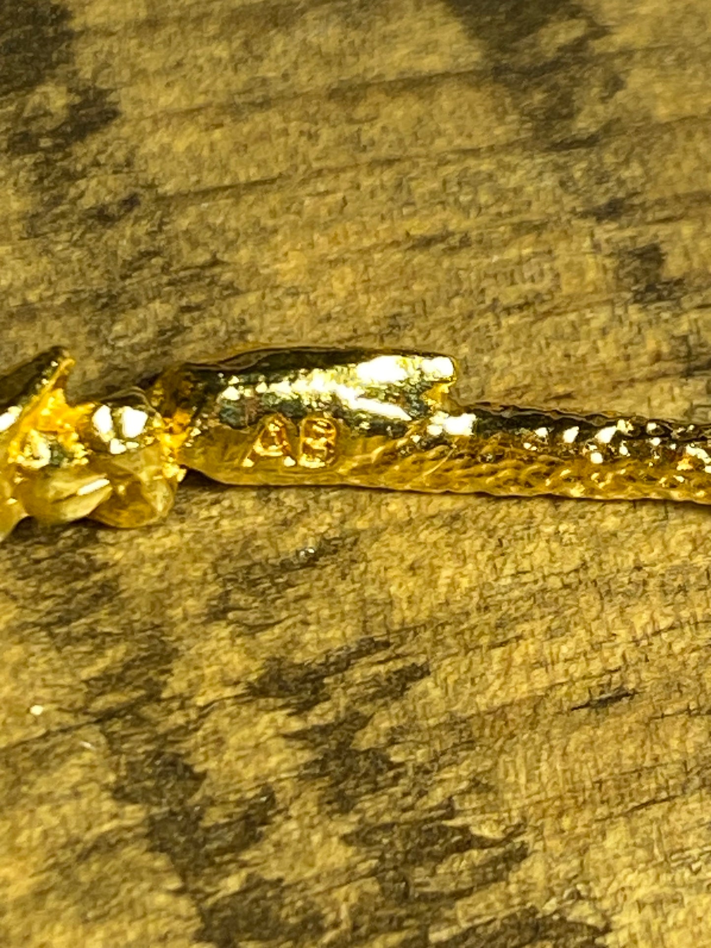 Alexis Bittar Gold Labradorite Crystal Bangle