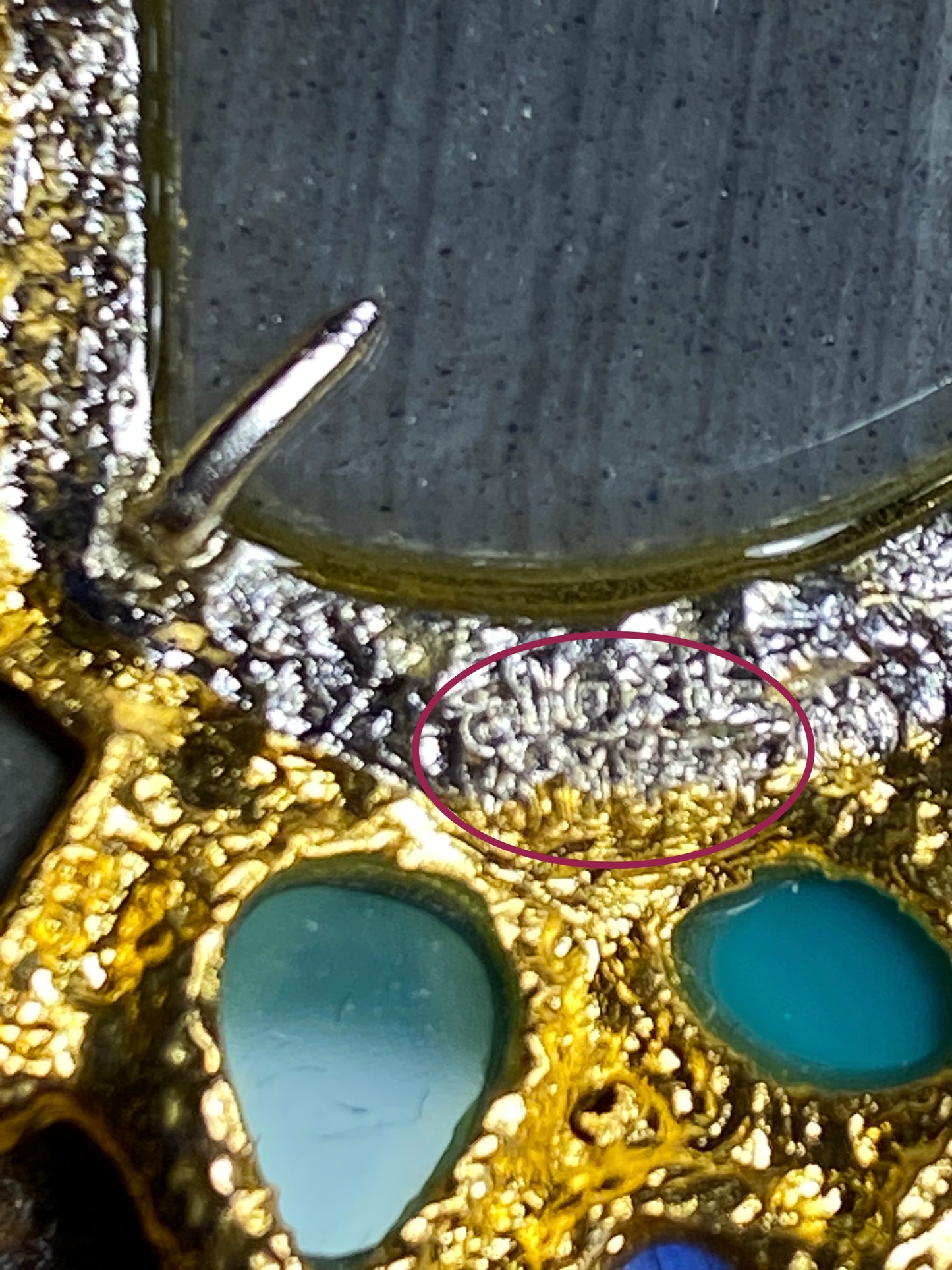 Alexis Bittar Gold Plated Multi-Stone Brooch