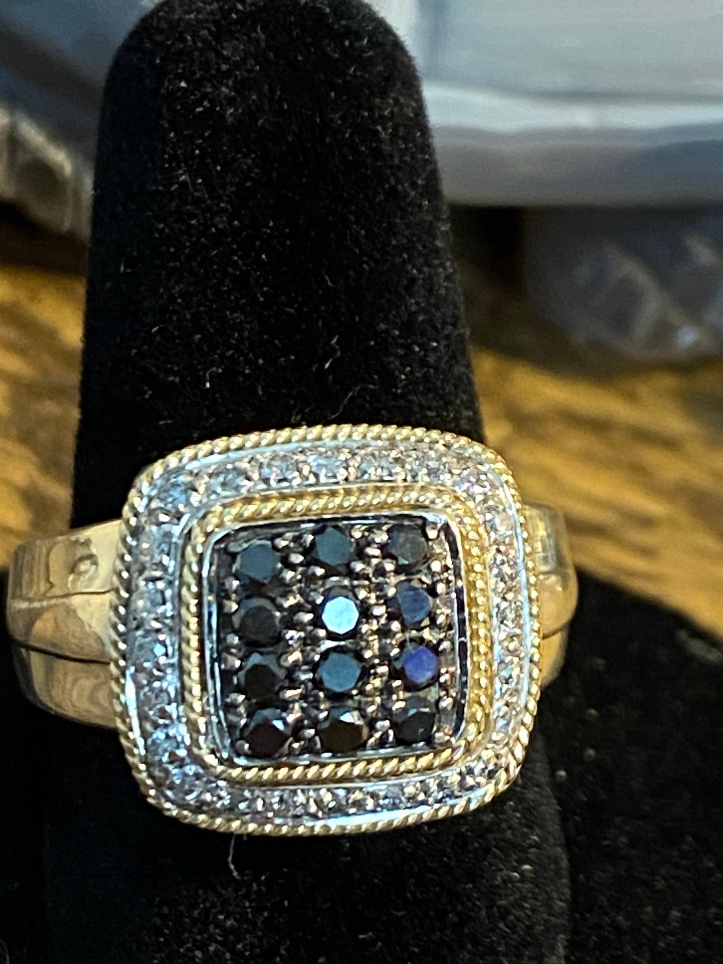 EFFY Diamond Pavé 925/18k Ring Size 7.5