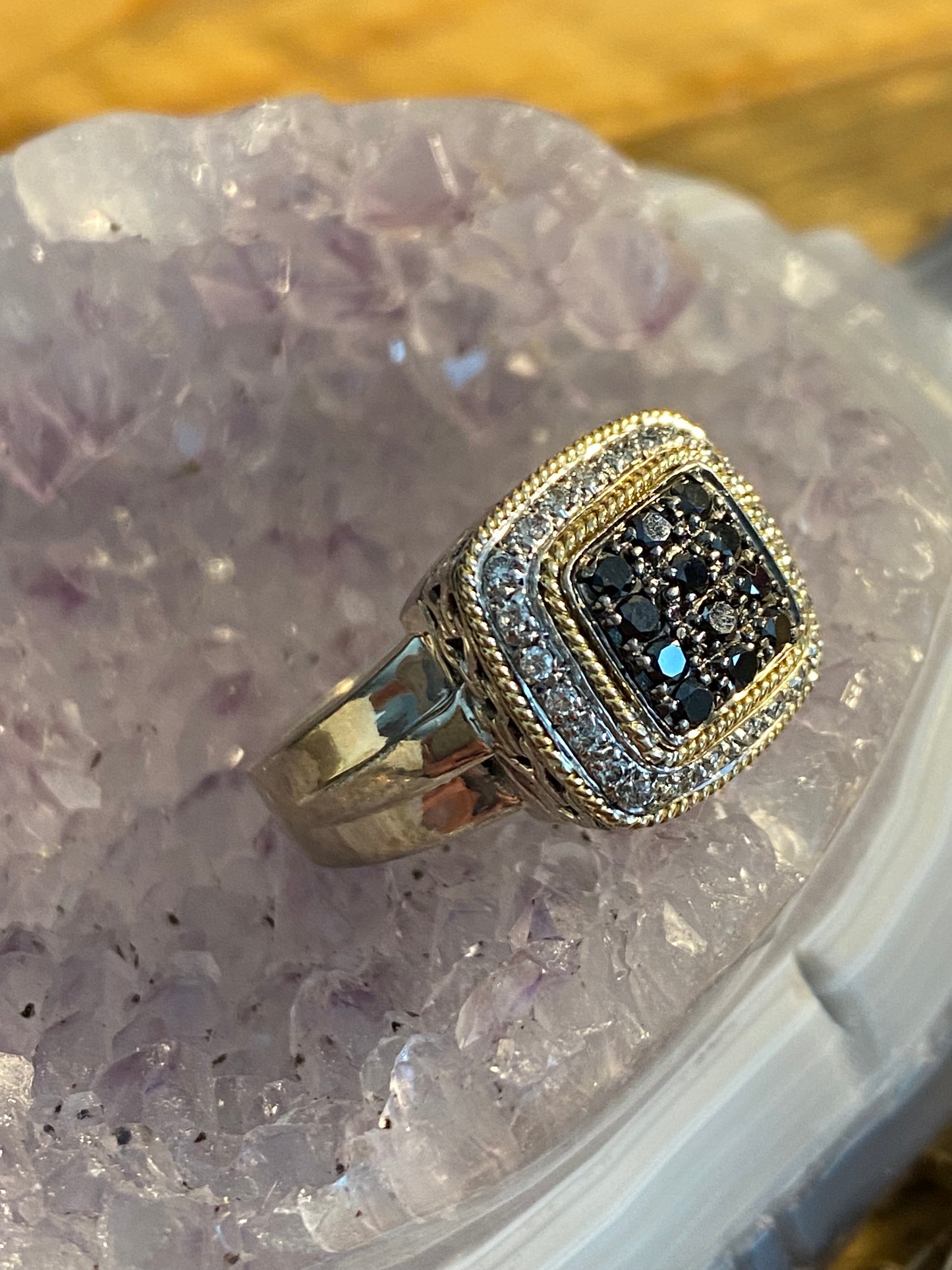 EFFY Diamond Pavé 925/18k Ring Size 7.5