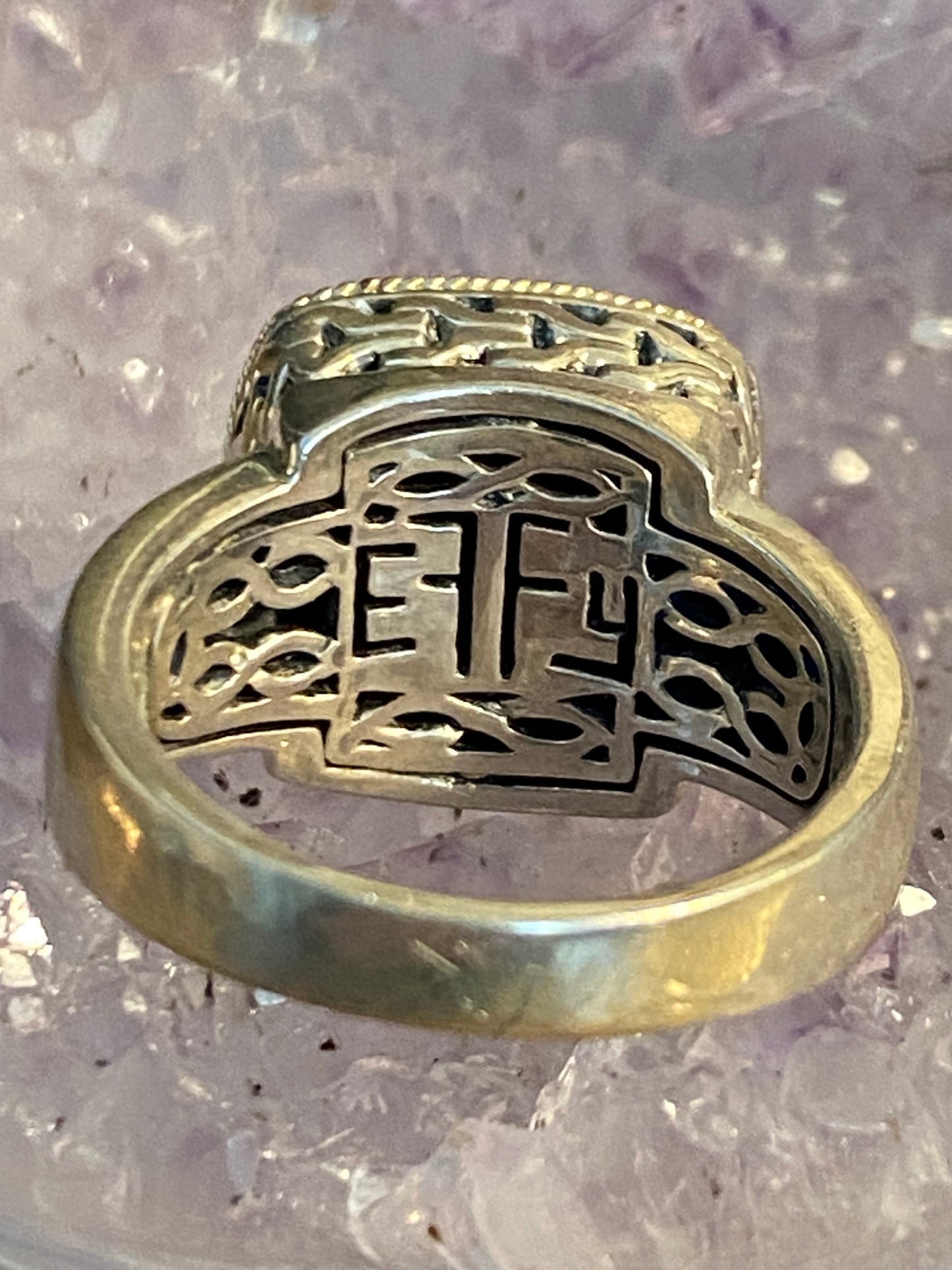 EFFY Diamond Pavé 925/18k Ring Size 7.5
