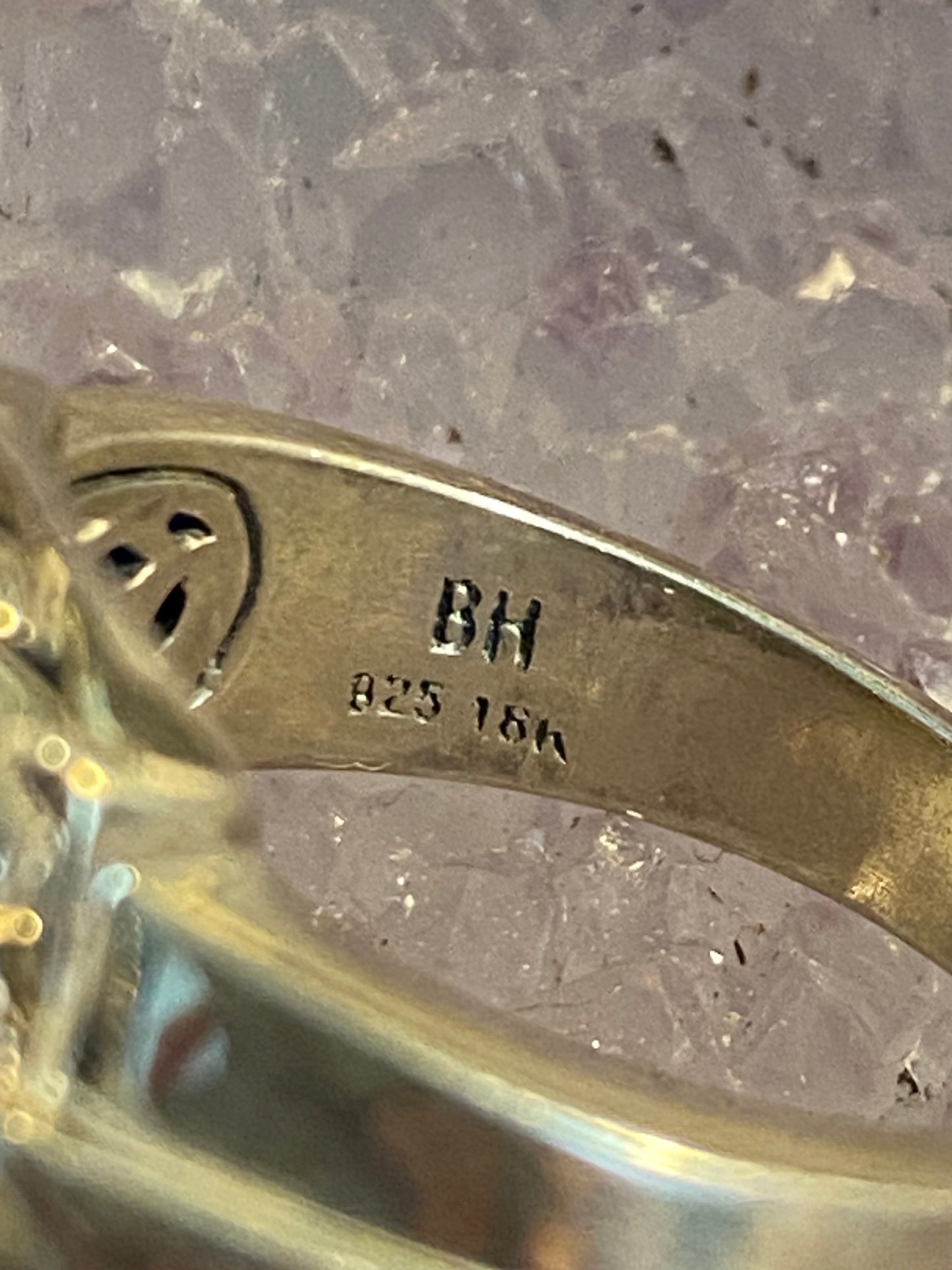 EFFY Diamond Pavé 925/18k Ring Size 7.5