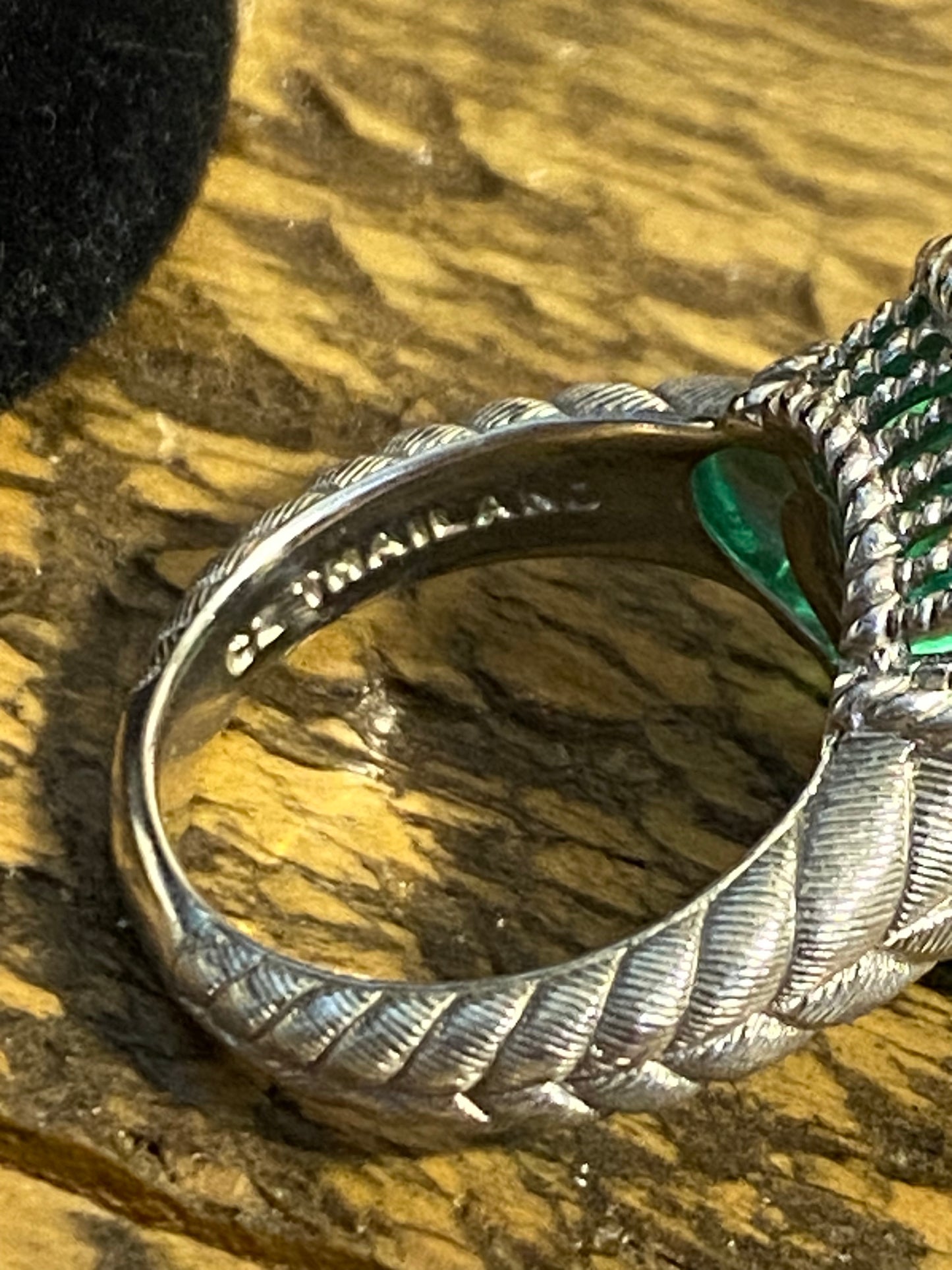 Judith Ripka Green Goddess 925 Ring Size 8