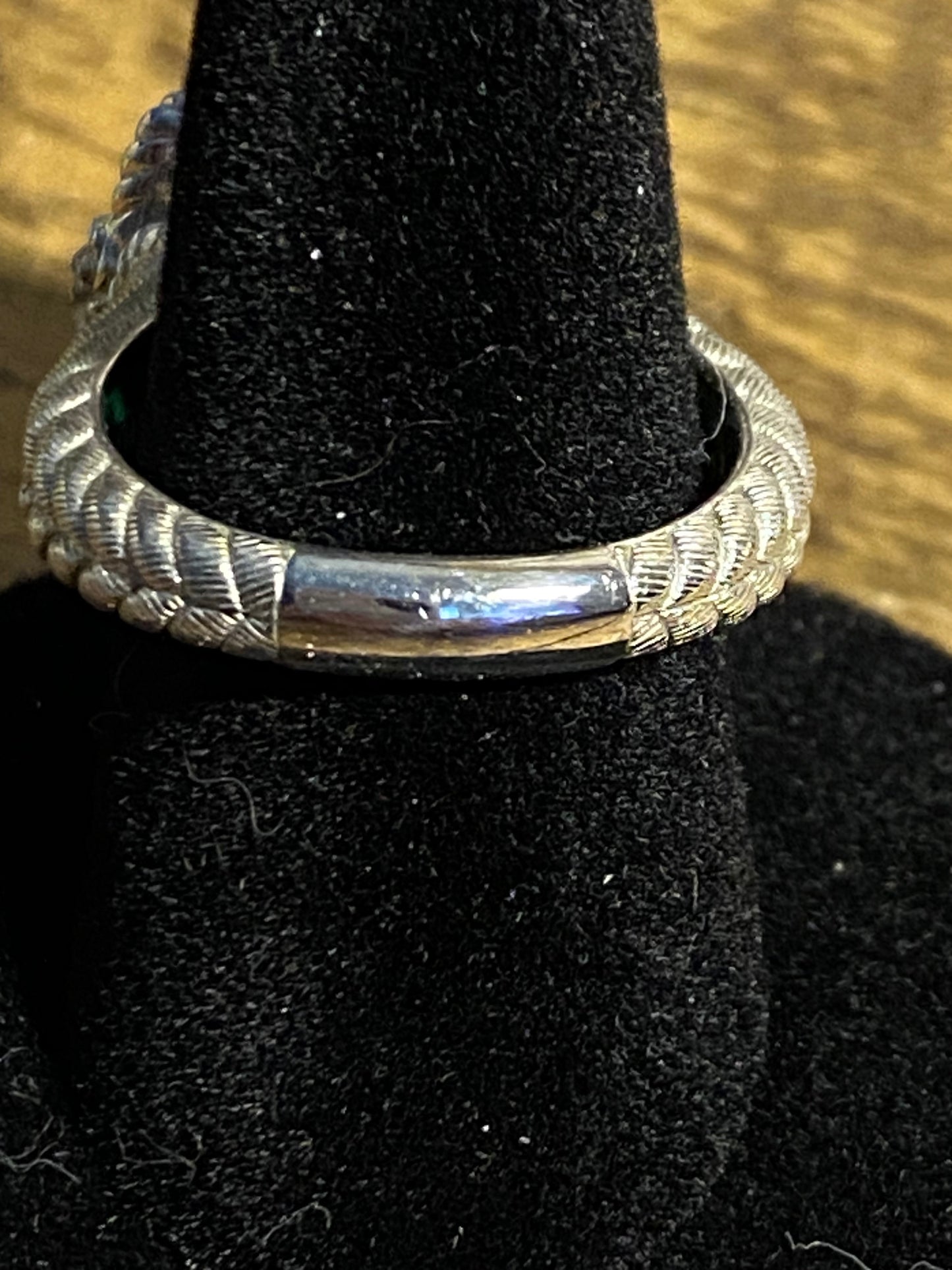 Judith Ripka Green Goddess 925 Ring Size 8