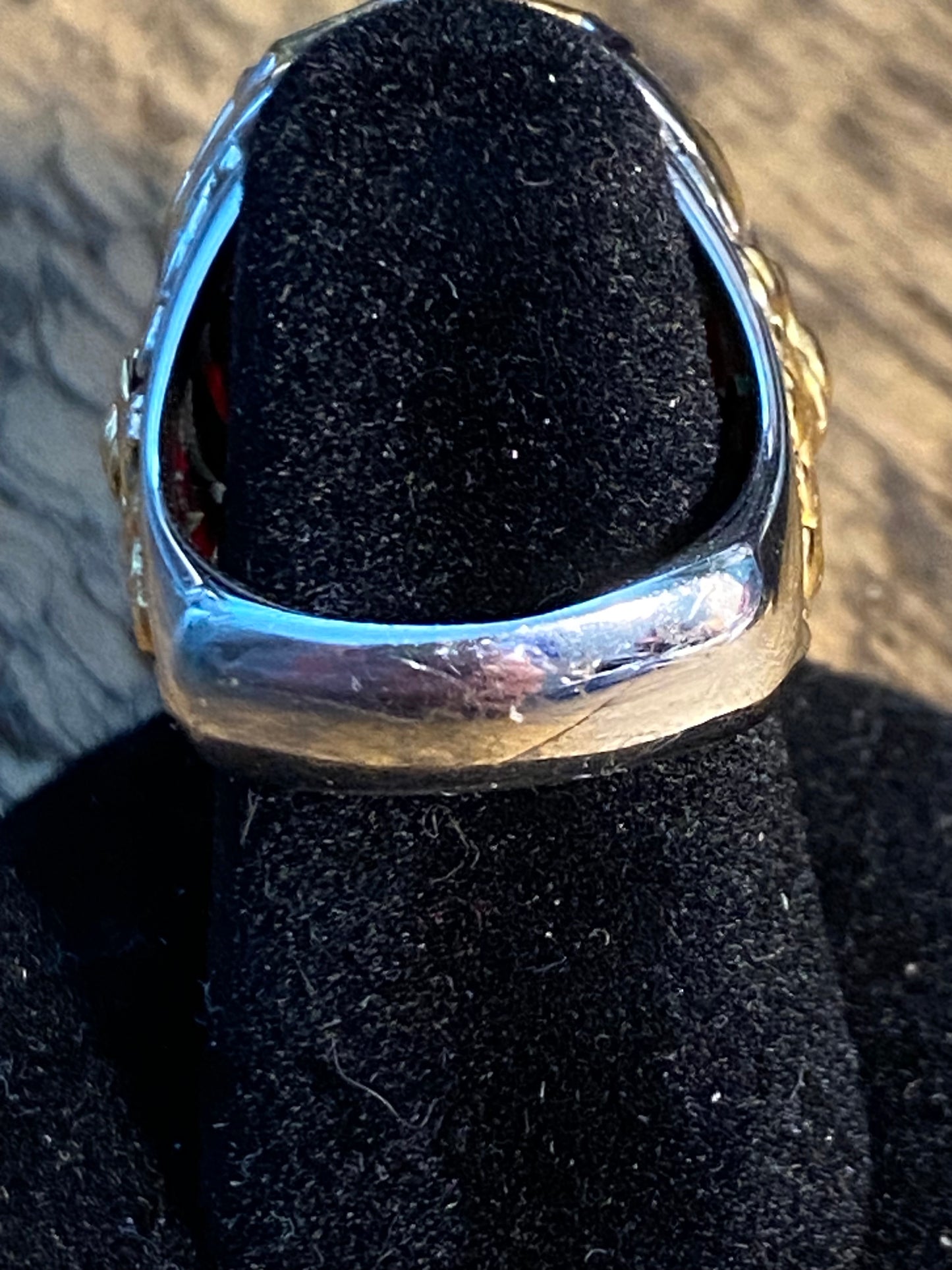 EnVogue Carved Amber Rose Ring