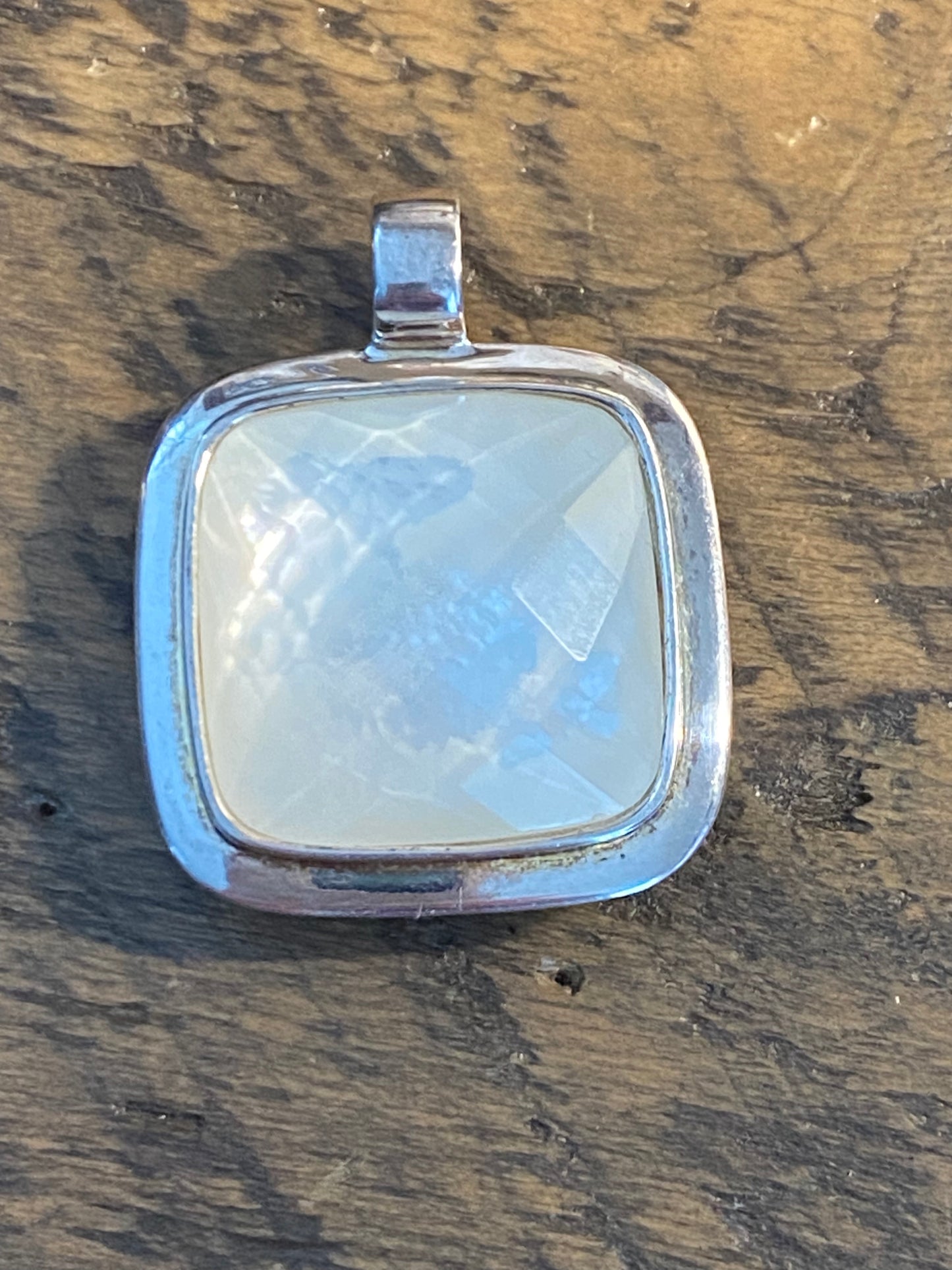 AIL Double-Sided Onyx/MOP 925 Pendant