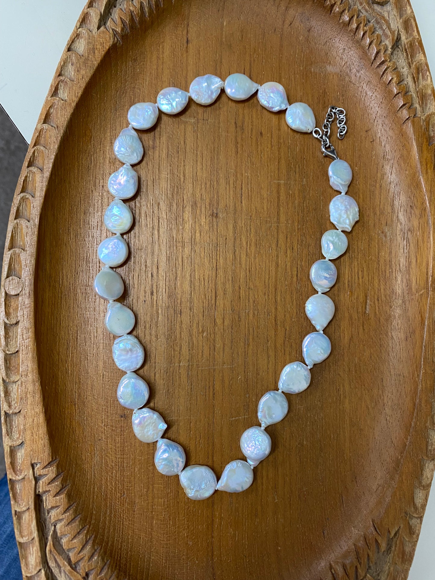 925/Coin Pearl Necklace