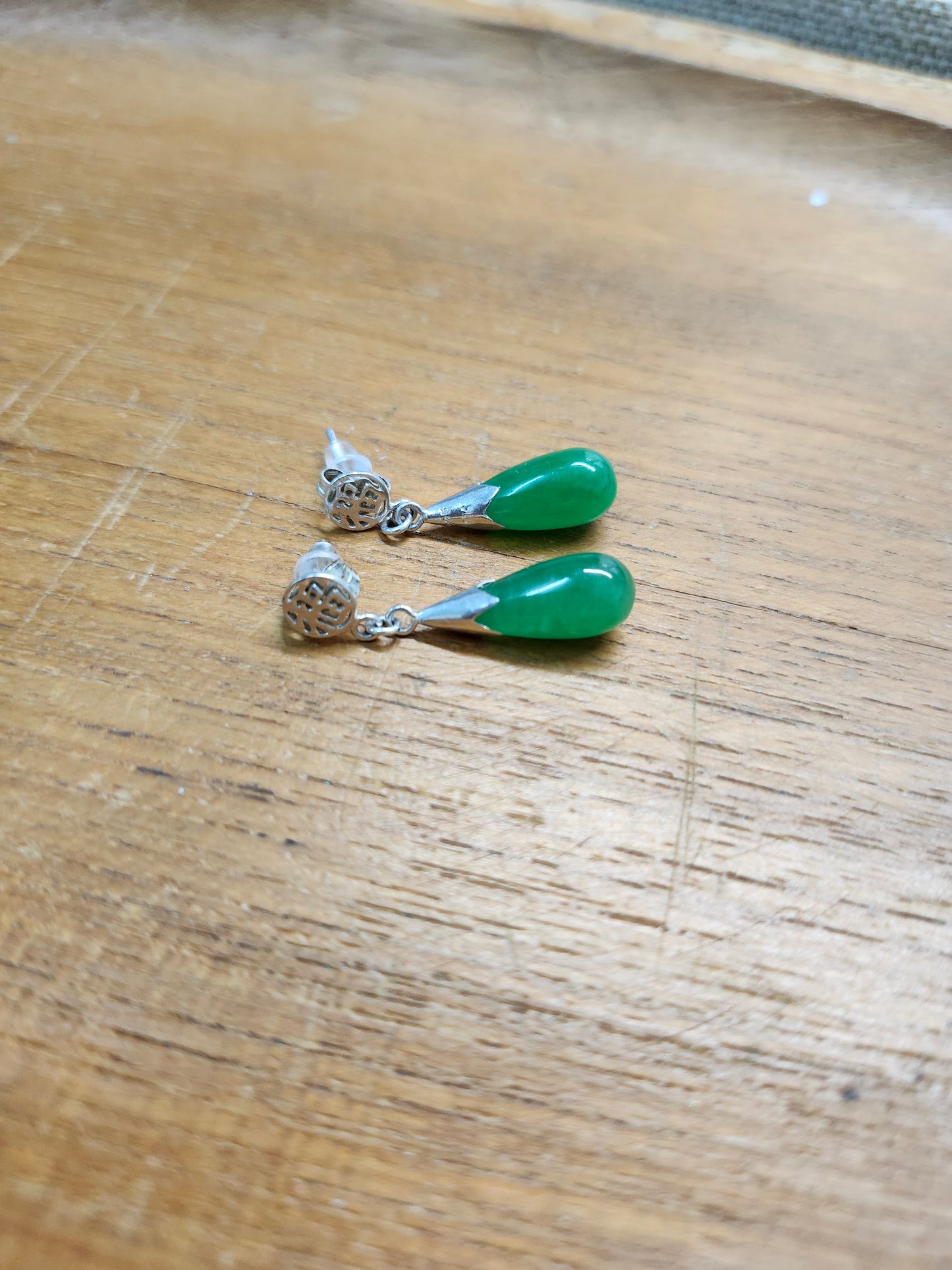 925 Aventurine Drop Earrings