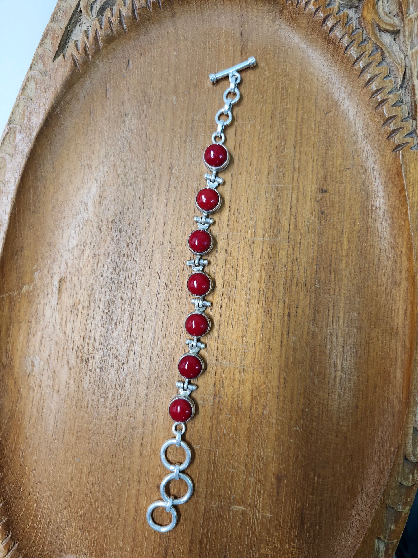 925 Red Jasper Bracelet