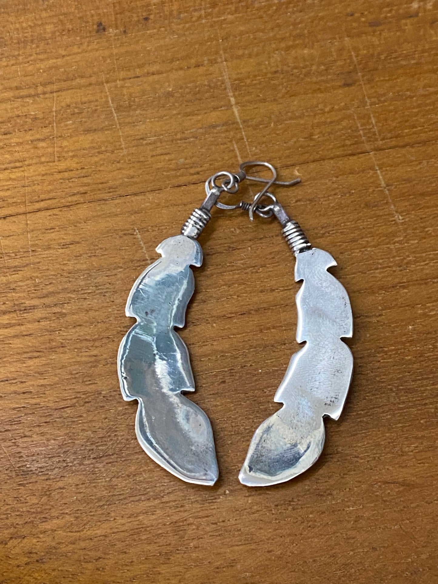925 Feather Earrings