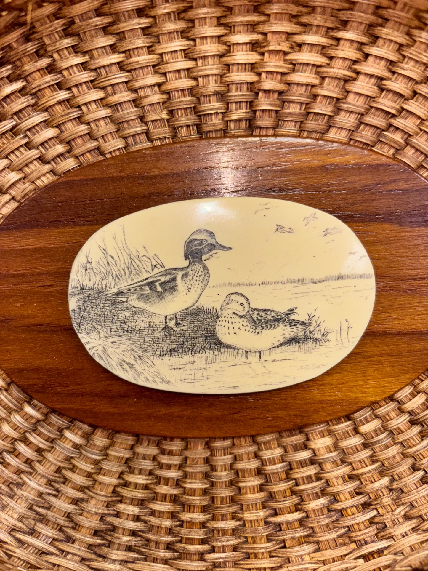 Vintage Farnum Nantucket Basket Handbag