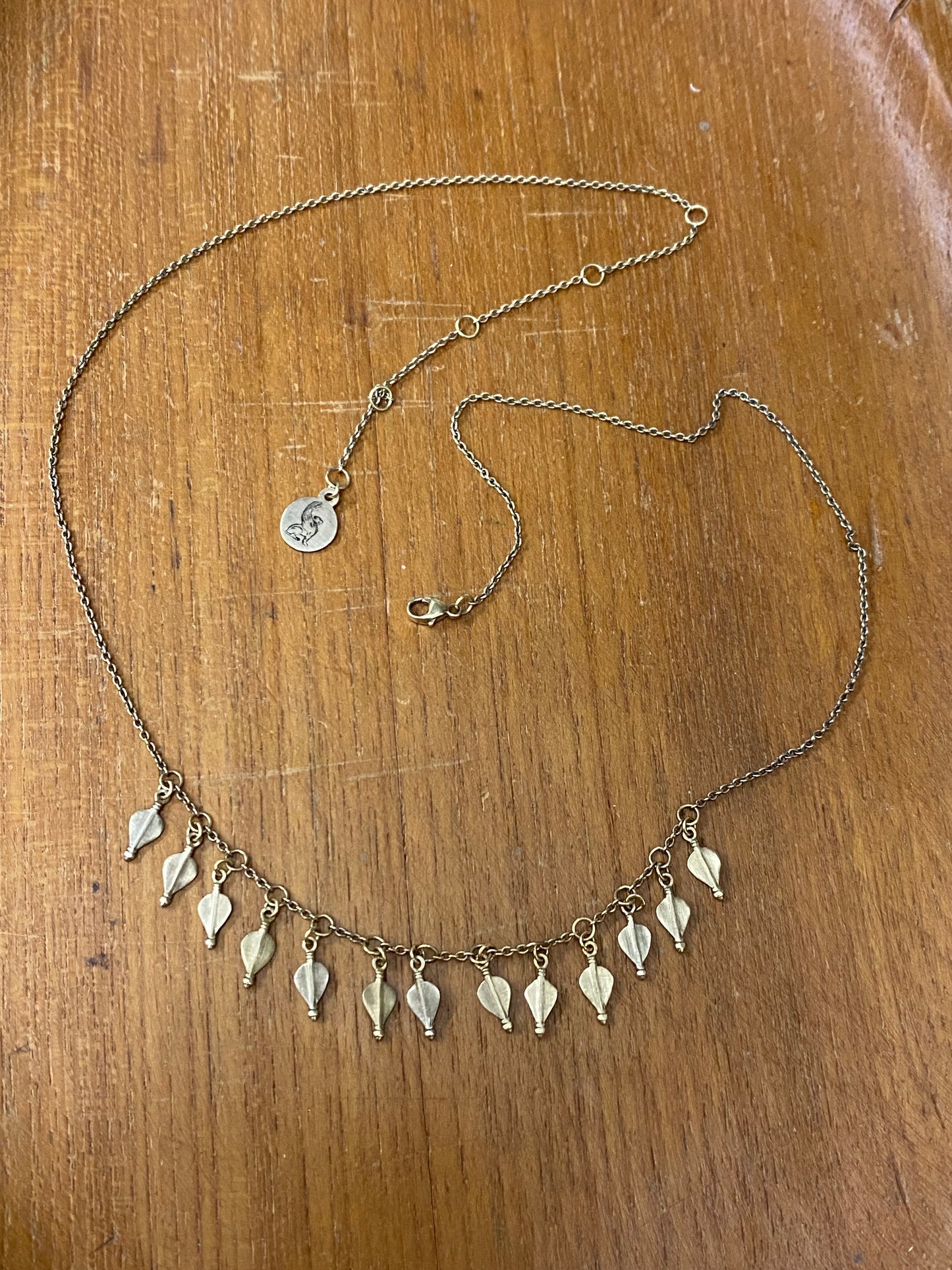 TOTS Leaves Choker 925/18k 0514