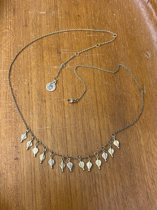 TOTS Leaves Choker 925/18k 0514
