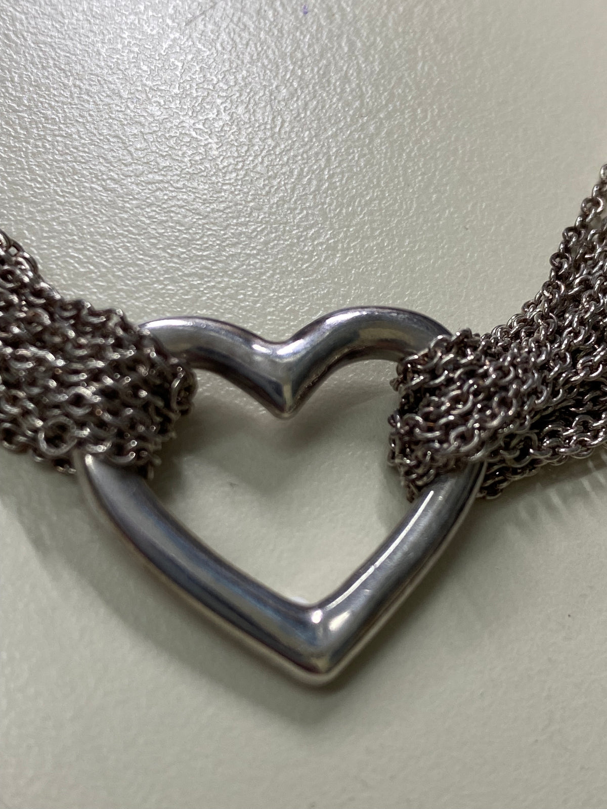 Tiffany & Co (AUTHENTICATED) Multi-Strand Heart Necklace