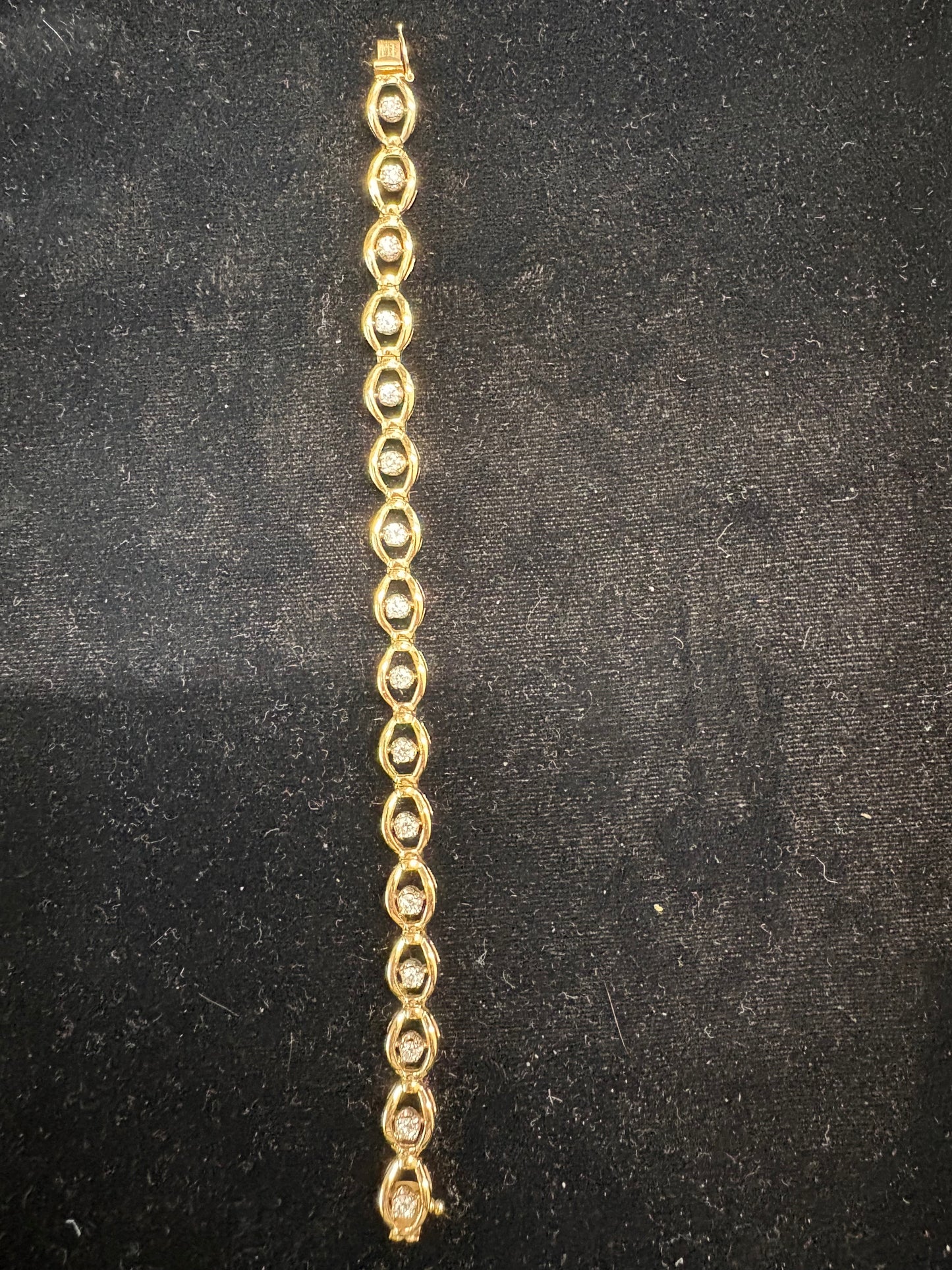Vintage 14K/Diamond Tennis Brc 0825