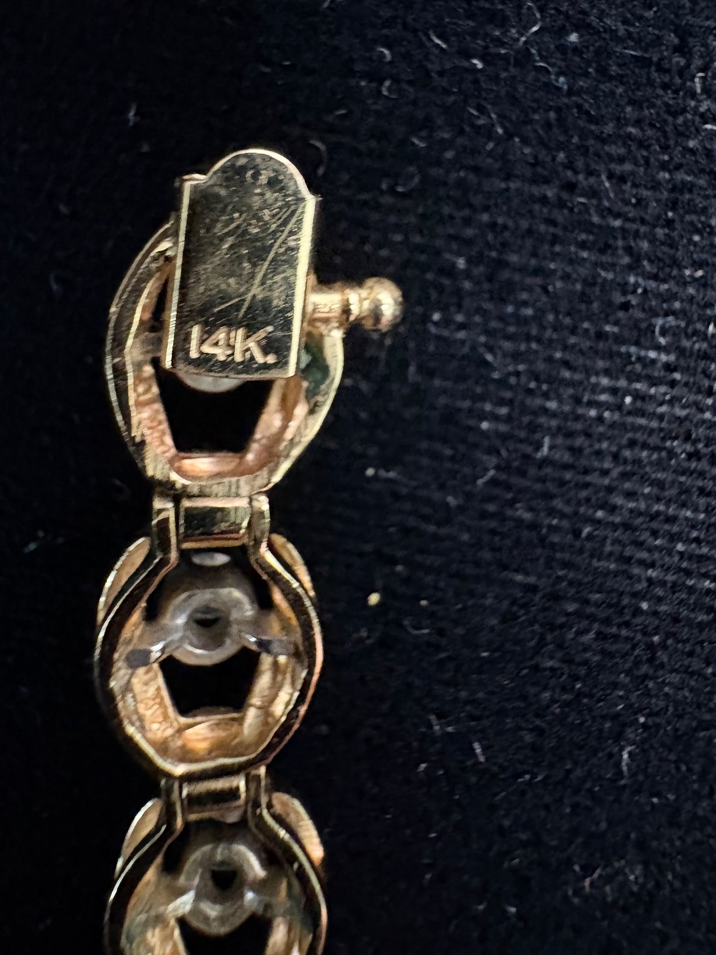 Vintage 14K/Diamond Tennis Brc 0825