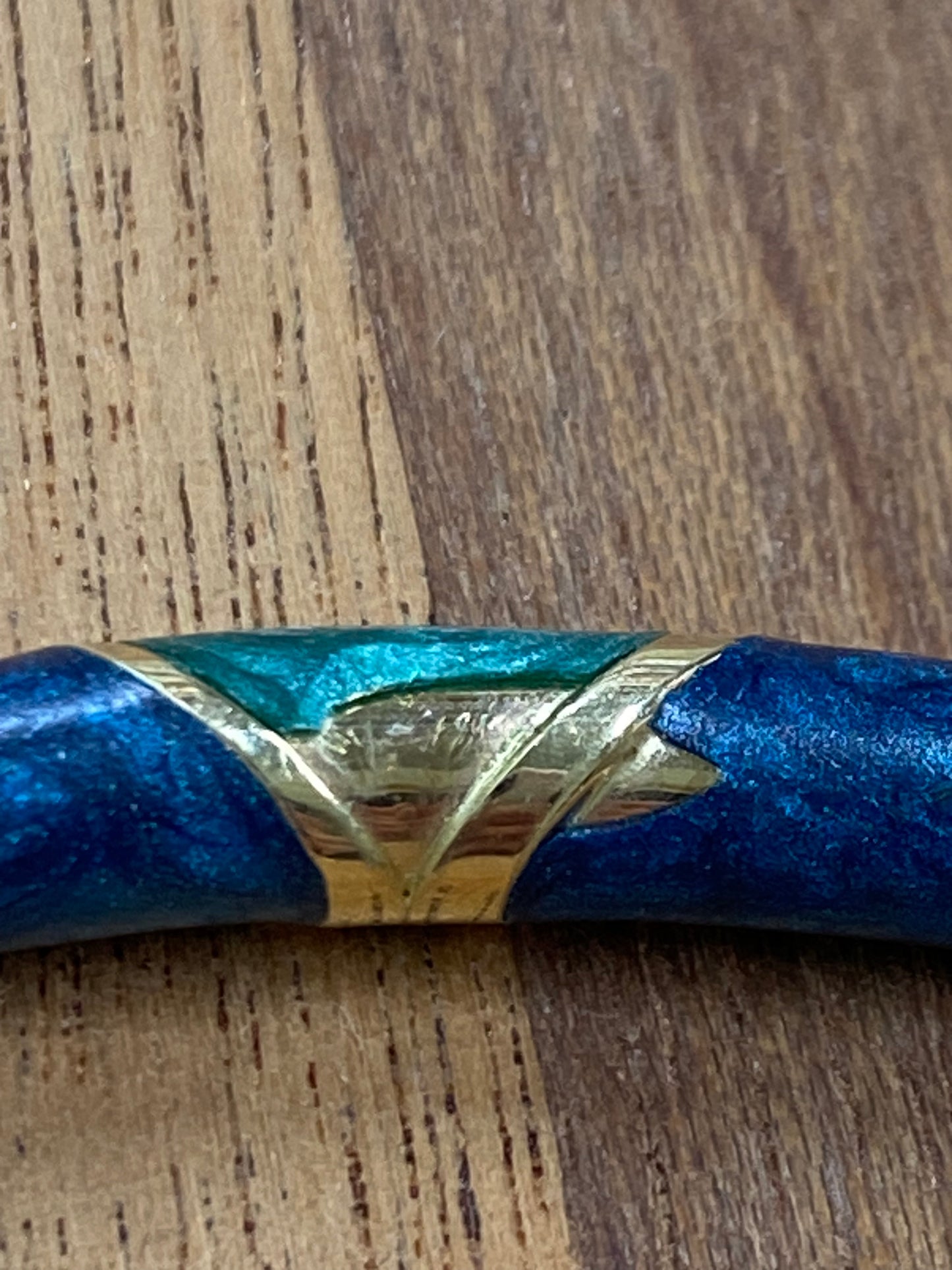 Vintage 14k/Enamel Necklace AS IS