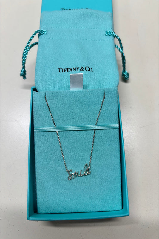 Tiffany & Co "Smile" Graffiti Necklace (authenticated)
